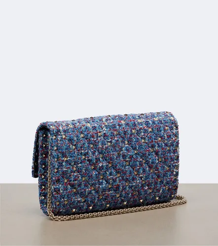 Rockstud Spike tweed shoulder bag - Valentino Garavani - Modalova