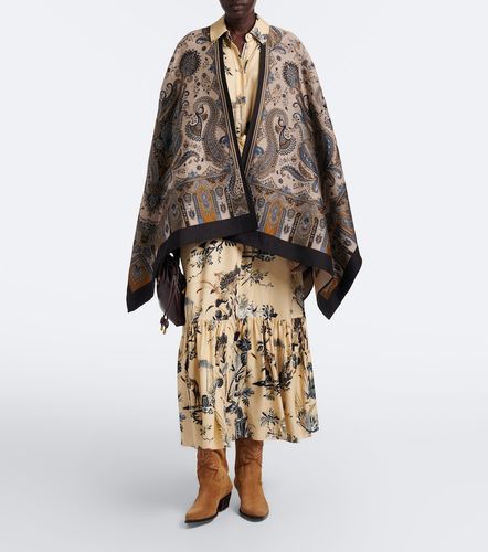 Vestido largo estampado con cinturón - Etro - Modalova
