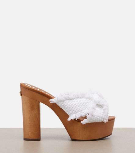 Dolce&Gabbana Raffia platform mules - Dolce&Gabbana - Modalova