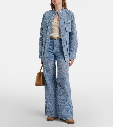 Giacca Lane in denim floreale - Veronica Beard - Modalova