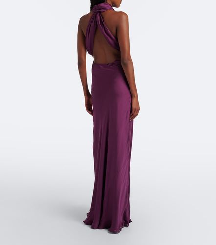 Robe Cesura aus Seidensatin mit Spitze - Christopher Esber - Modalova