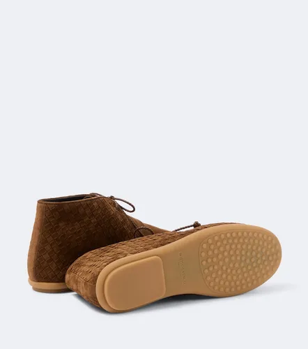 Intrecciato suede desert boots - Bottega Veneta - Modalova