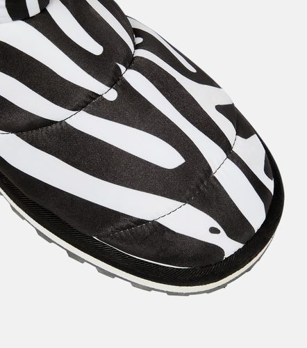 Zebra-print padded nylon snow boots - Dolce&Gabbana - Modalova