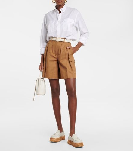 Mocassini in pelle e rafia con platform - Tod's - Modalova