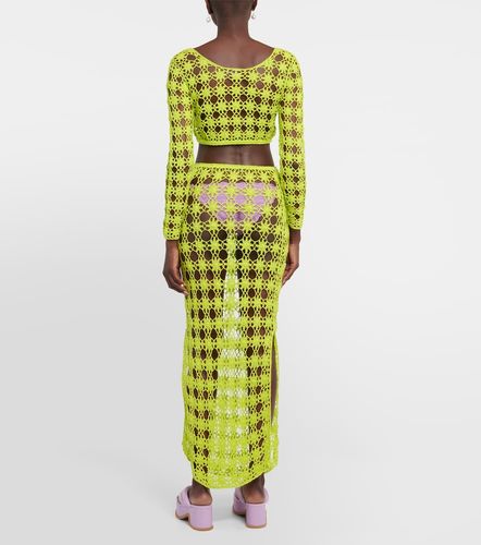 Top cropped Bella in crochet di cotone - Anna Kosturova - Modalova