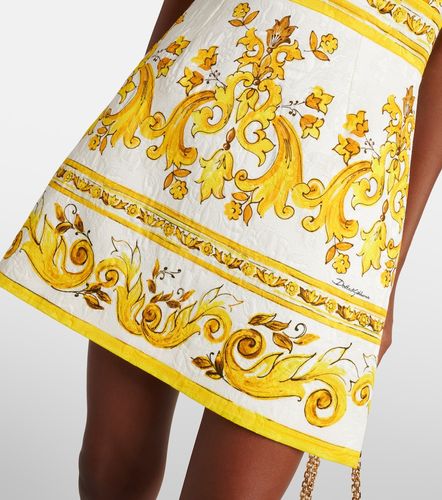 Abito corto Majolica in misto cotone - Dolce&Gabbana - Modalova