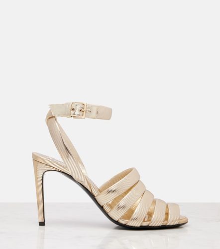 Alaia Strappy 90 leather sandals - Alaia - Modalova
