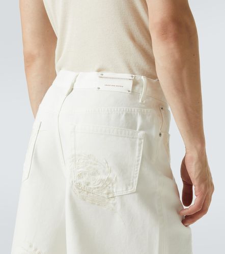 Bermudas de denim bordadas - Dries Van Noten - Modalova