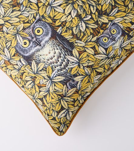 Cuscino Civette in misto seta e cotone - Fornasetti - Modalova