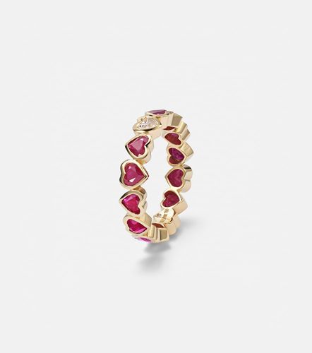 Anillo de oro de 18 ct con rubíes y diamantes - Shay Jewelry - Modalova