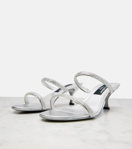 Mules 60 de satén con cristales - Dolce&Gabbana - Modalova