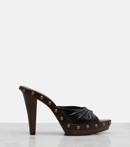 Babylone studded leather platform mules - Saint Laurent - Modalova