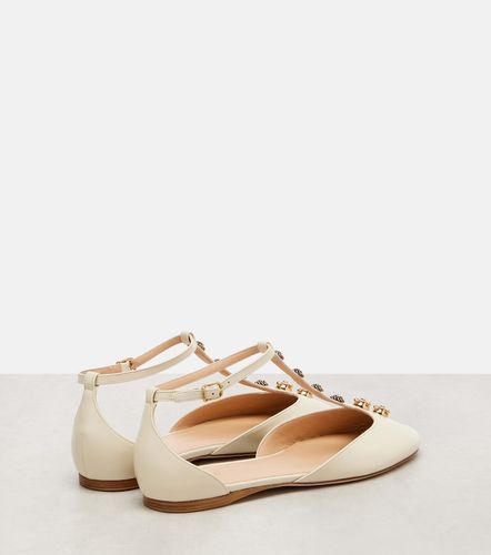 Celeste embellished leather flats - Chloe - Modalova