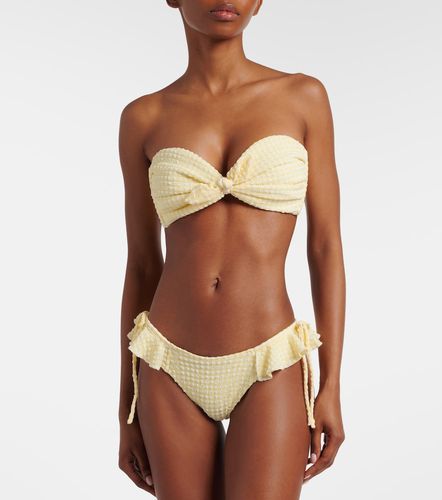 Uno gingham ruffled bikini bottoms - Montce - Modalova