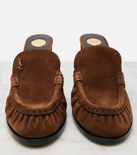 Le Loafer Cassandre suede mules - Saint Laurent - Modalova