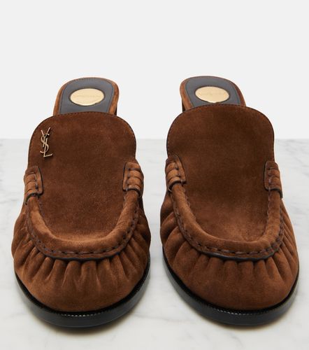 Le Loafer Cassandre suede mules - Saint Laurent - Modalova