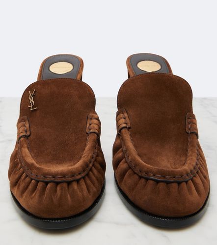 Mules Le Loafer Cassandre in suede - Saint Laurent - Modalova