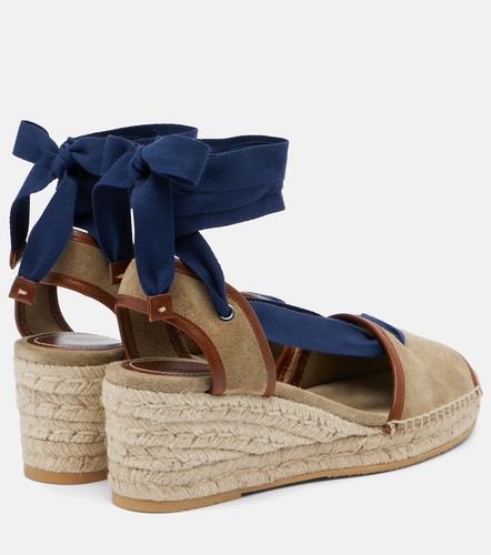 Alpargatas con cuña Lola de ante - Versace - Modalova