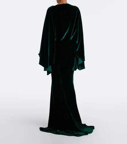 Vestido de fiesta de terciopelo drapeado - Taller Marmo - Modalova