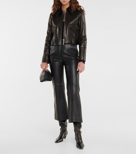 Khaite Cordelia leather crop jacket - Khaite - Modalova