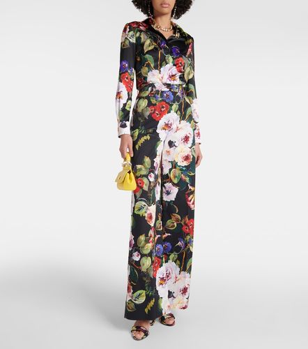 Pantalones anchos en mezcla de algodón - Dolce&Gabbana - Modalova
