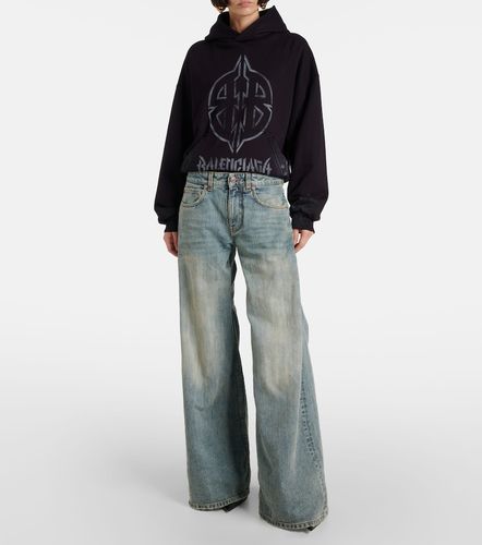 Jeans a gamba larga e vita media - Balenciaga - Modalova