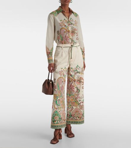 Camicia in cotone e seta con stampa - Etro - Modalova