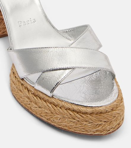 Sandali espadrillas Calakala 85 in pelle metallizzata - Christian Louboutin - Modalova