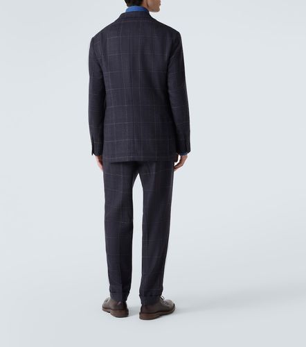 Checked cashmere and wool blazer - Brunello Cucinelli - Modalova