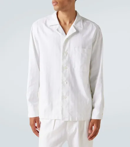 Camisa de algodón y seda a rayas - Tom Ford - Modalova
