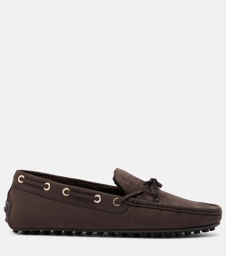 Gommino shearling-lined suede boat shoes - Tod's - Modalova