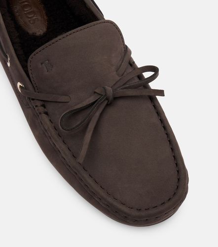 Náuticos Gommino de ante con borrego - Tod's - Modalova