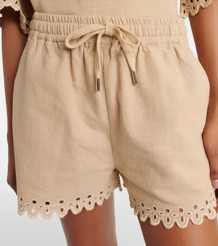 Shorts Balyme de algodón bordados - Marant Etoile - Modalova