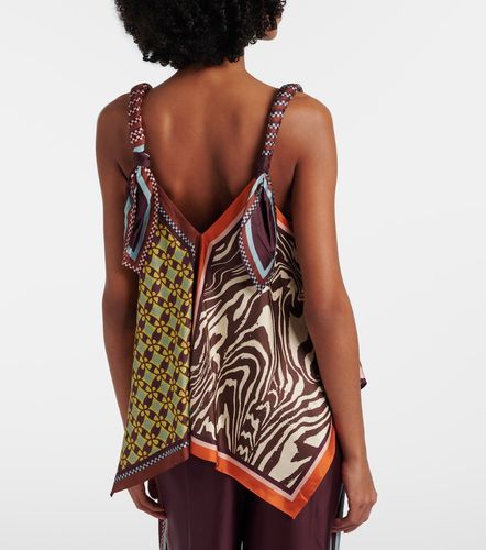 Wilson printed silk twill top - Alemais - Modalova