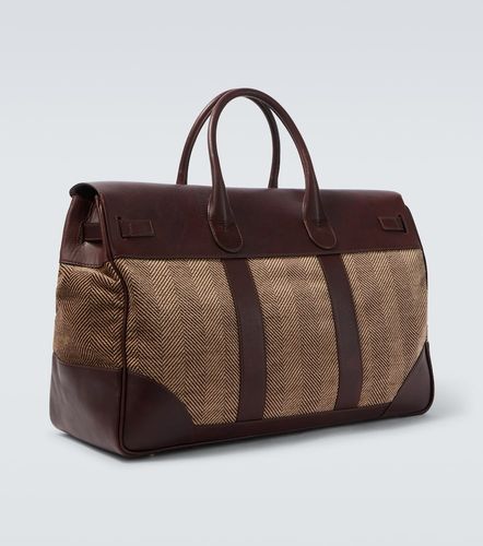 Weekender aus Canvas mit Leder - Brunello Cucinelli - Modalova