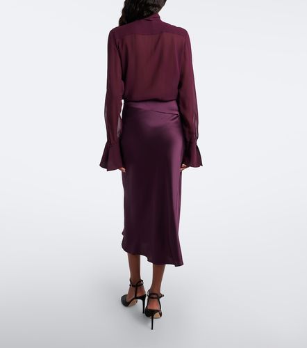 Gonna lunga in misto seta - Nina Ricci - Modalova