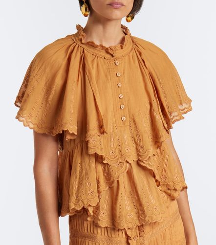 Top Lorna de algodón bordado - Marant Etoile - Modalova
