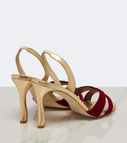 Sandali slingback Callydra in pelle e velluto - Manolo Blahnik - Modalova
