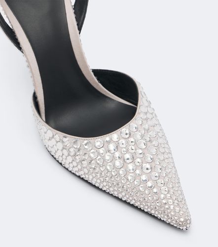 Pumps slingback con cristalli - Balmain - Modalova