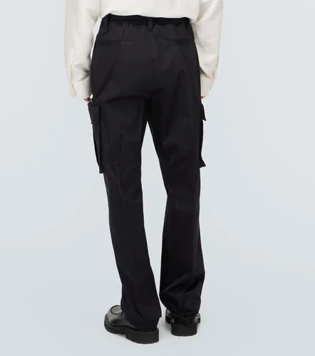 Cotton gabardine cargo pants - Versace - Modalova
