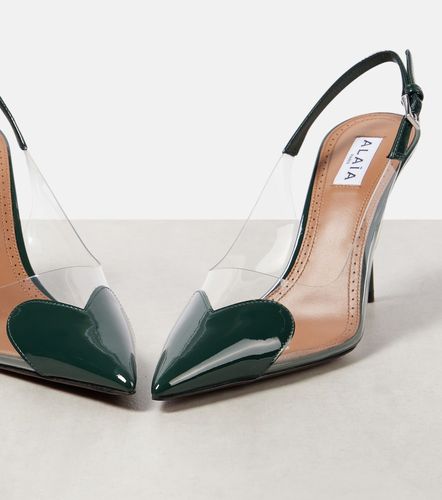 Alaïa Pumps slingback Le Cœur 90 in vernice e PU - Alaia - Modalova