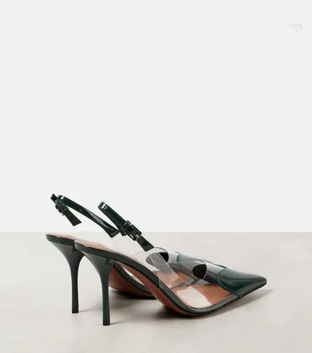 Le Cour 90 patent leather and PU slingback pumps - Alaia - Modalova
