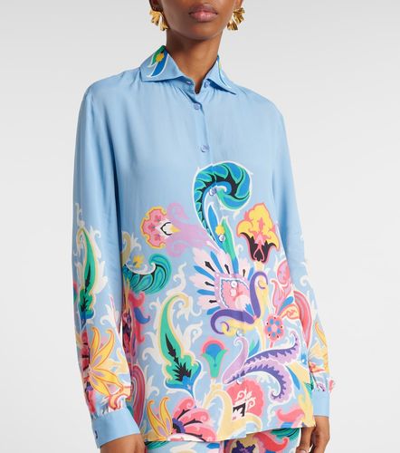 Etro Camisa de satén estampada - Etro - Modalova