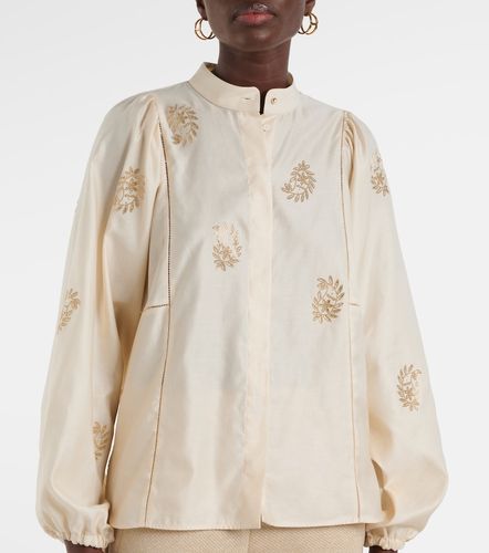 Blusa Caladio de satén de algodón - Max Mara - Modalova