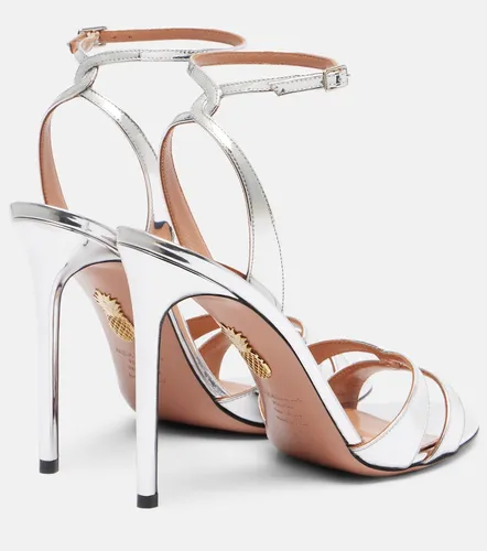 You and I metallic leather sandals - Aquazzura - Modalova