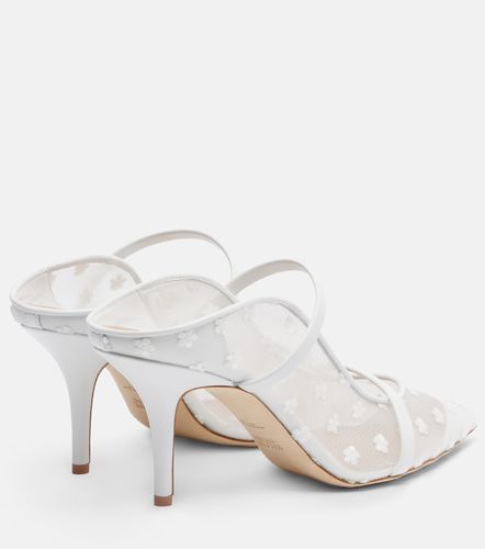 Maureen 70 leather and mesh mules - Malone Souliers - Modalova
