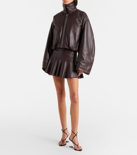 Alaïa Minifalda de piel plisada - Alaia - Modalova