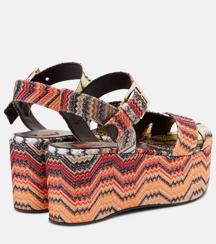 Julia Zigzag lame platform sandals - Missoni - Modalova
