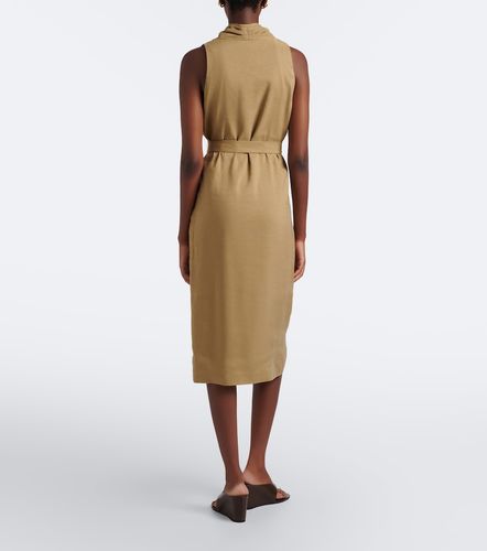 Abito midi in lino e seta con cintura - Max Mara - Modalova