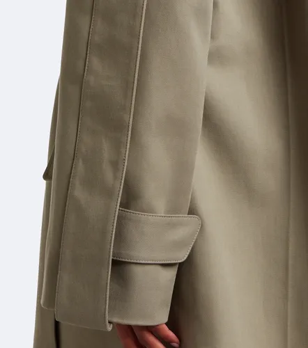 Belted cotton gabardine coat - Victoria Beckham - Modalova